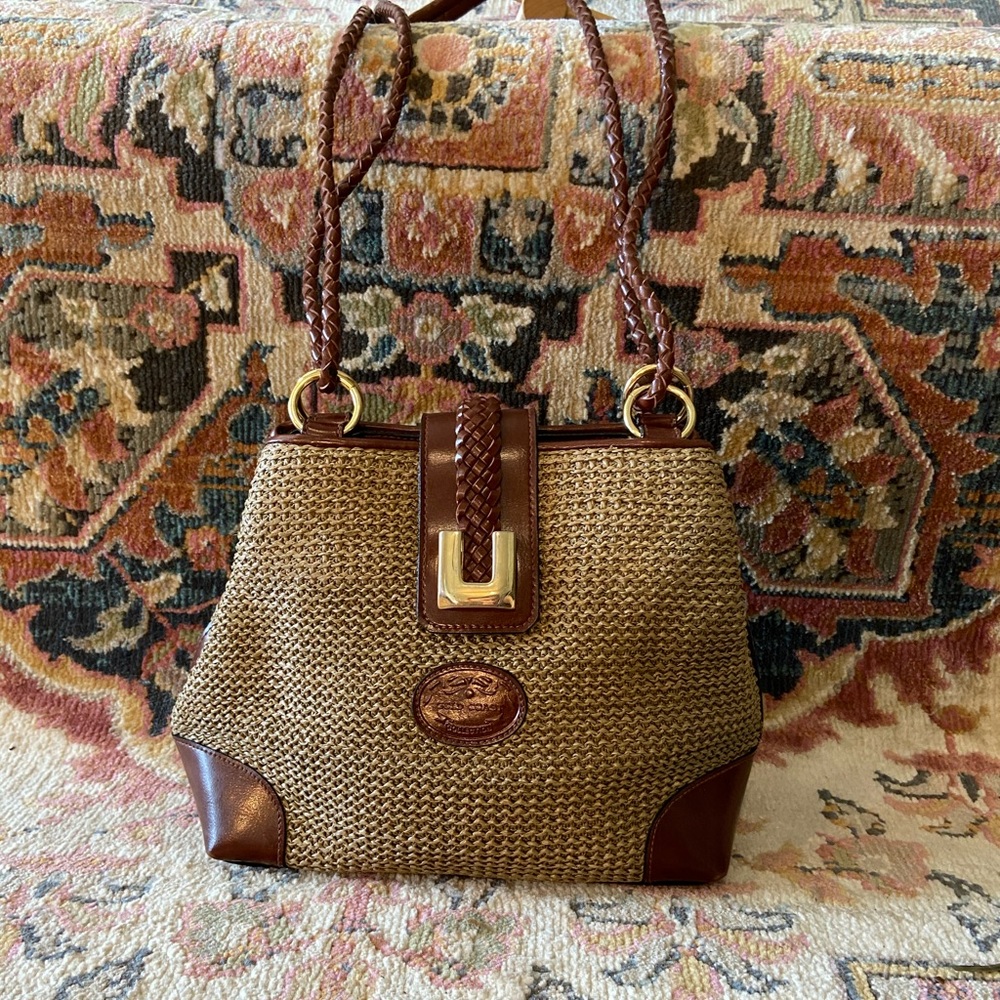 Vintage Woven Gold Coast Handbag | Shoulder Bag